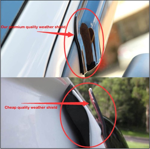 Bonnet protector & Weather shield Window Visors to suit Isuzu DMAX 2017-2020 - Picture 9 of 10