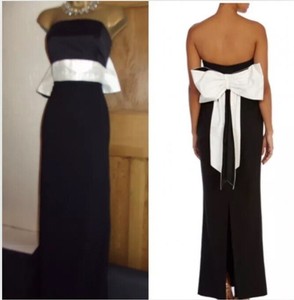 coast black strapless dress