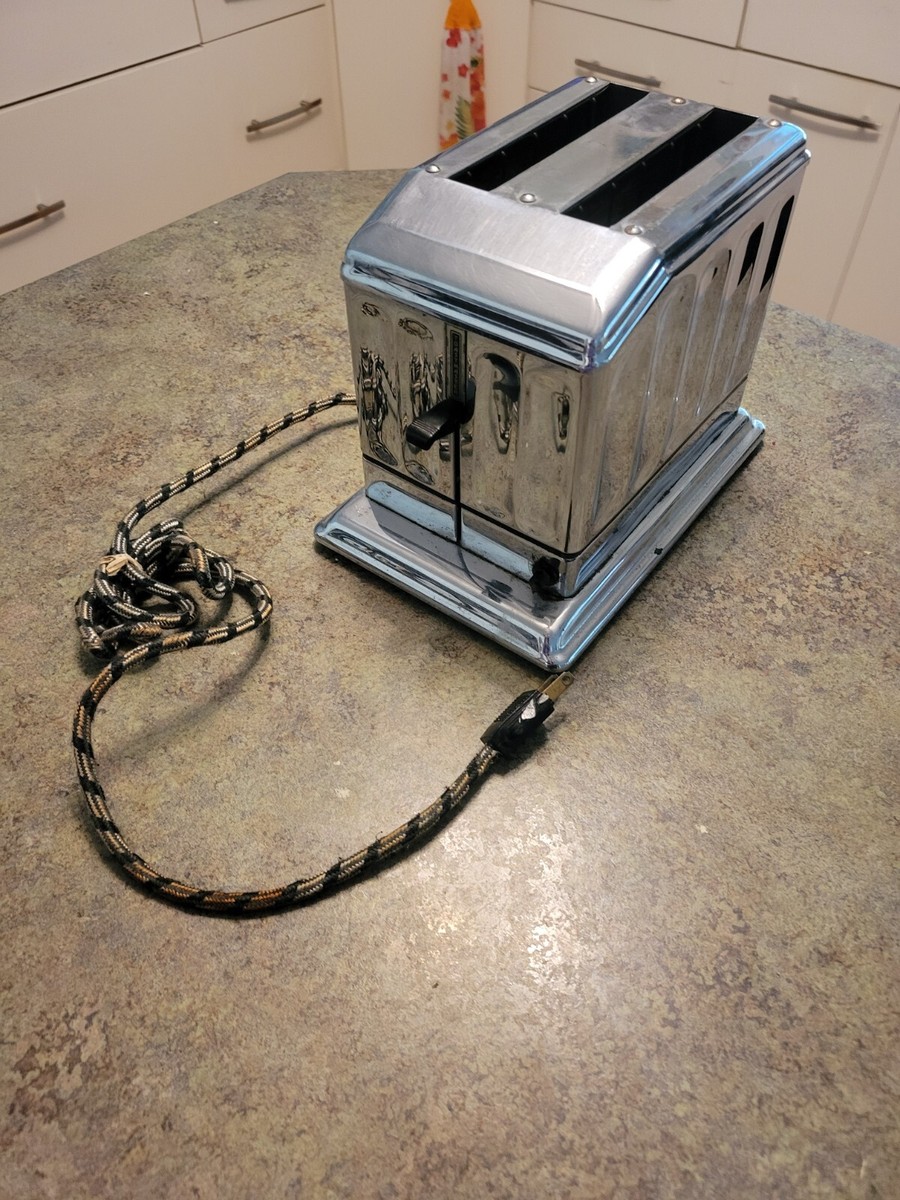 Old Toastmaster Toasters Vintage Art Deco Toastmaster Chrome