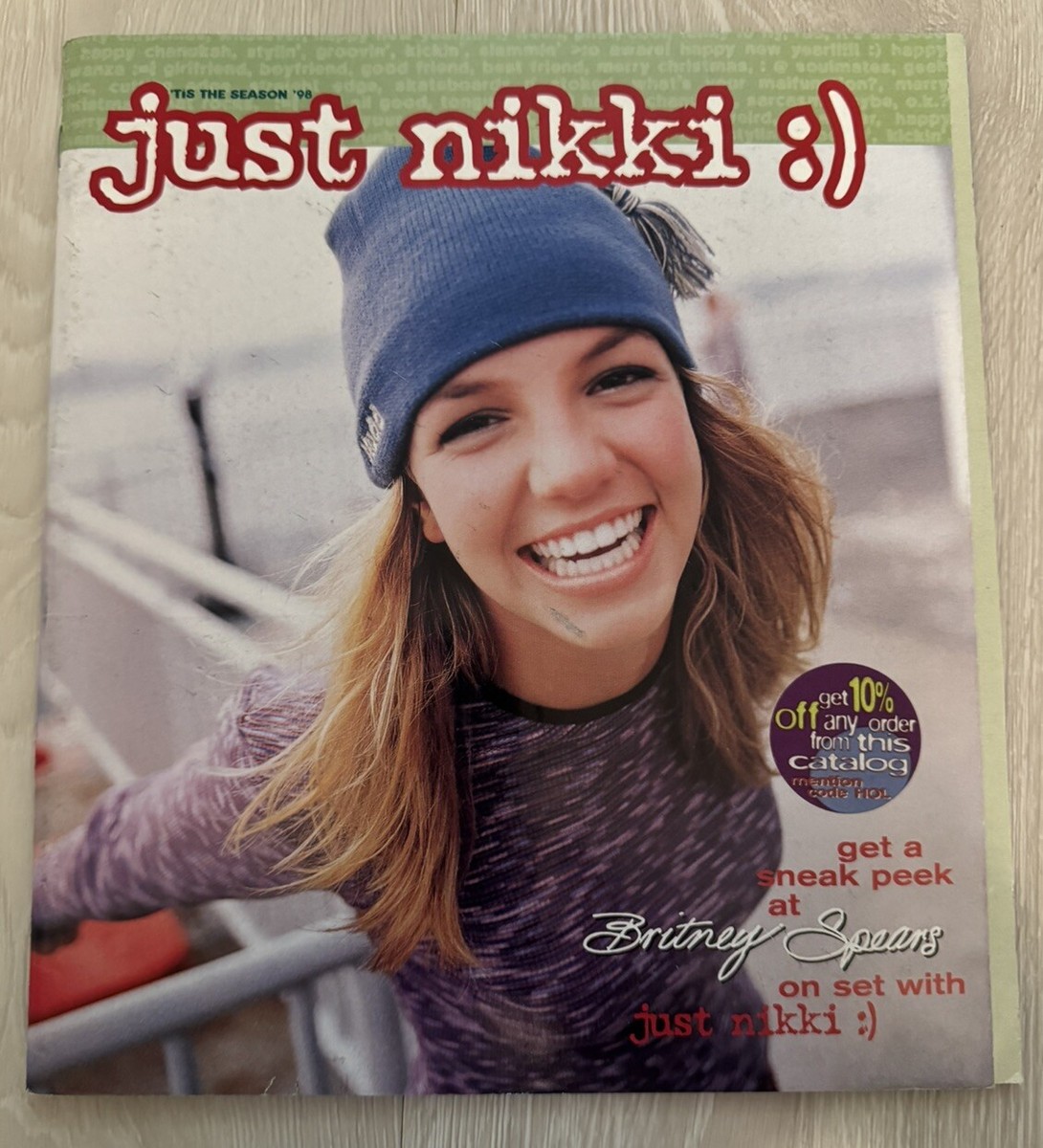 BRITNEY SPEARS 1998 Just Nikki Tis The Season Fashion Catalog Teen