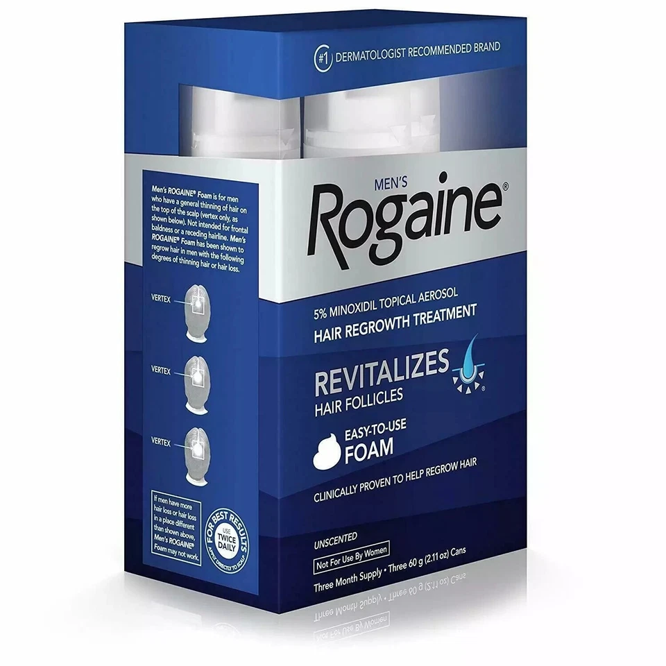 ✳️🔥 Rogaine Foam Hair Loss & Regrowth Treatment 5% Minoxidil 3 Months ✳️🔥 - Image 2 of 4