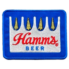 Hamm's Beer embroidered Patch Iron-On Sew-On Born In The Land Of Sky Blue Waters