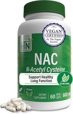 NAC N-Acetyl-Cysteine 600Mg 60 Capsules | Vegan Certified | the Purest NAC Suppl