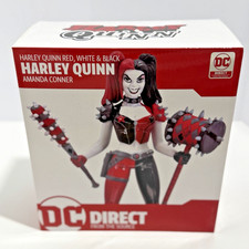 DC Direct Harley Quinn Red White & Black Amanda Conner Statue NEW-McFarlane Toys
