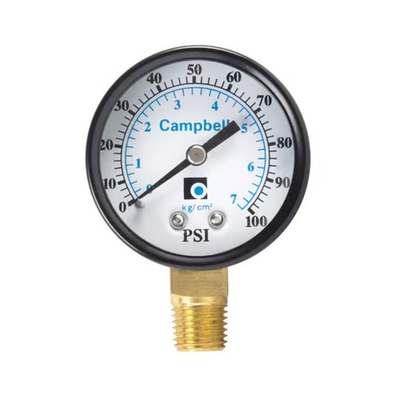 #ad Campbell 0 psi 100 psi Pressure Gauge $14.39