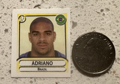 2006 Panini Estrellas del Futbol Adriano Sticker #36 Brazil Very Rare
