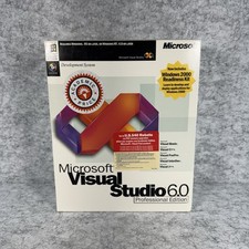 Software Microsoft Visual Basic Studio 6.0 Pro FoxPro C++ 659-00390 X04-86322