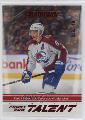2024 Upper Deck Credentials Front Row Talent Red 39/149 Cale Makar #FRT-MA 4et