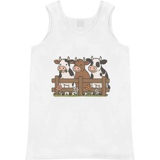 'Cows at Fence' Adult Vest / Tank Top AV063888 