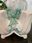 Vintage 1930s Weller Pottery Wild Rose Double Vase Planter –  White Ceramic