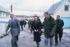 British Prime Minister Margaret Thatcher her husband Denis visit S- Old Photo
