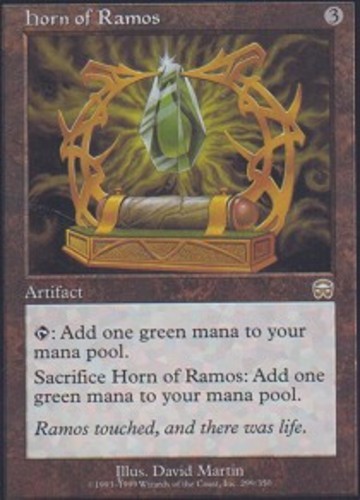 Mercadian Masques Horn of Ramos - Foil x1 NM-Mint, English Magic Mtg M:tG