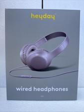 Heyday Wired On-Ear Headphones Multiple Colors Tangle-Free Cable NEW