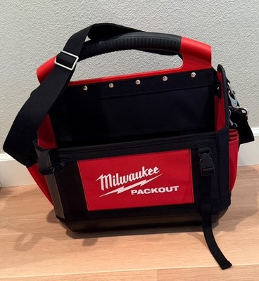 Milwaukee 48-22-8315 15'' PACKOUT Storage Tote, 32 Total Pockets Metal Tape Clip