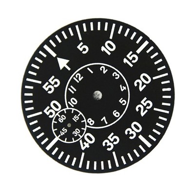 38.9 MM Watch Dial Green Luminous Watch Face Plate For ETA 6497 @9 Repair Part