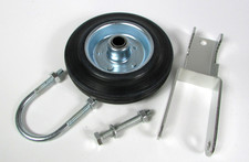 Heavy Duty 6" Gate Helper Wheel Kit Caster w/ Support Bracket U-Bolt Hardware