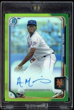 2015 Bowman Chrome Akeel Morris Green Refractor Auto Card #79/99 BCAP-AM