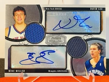 2008 Bowman Sterling David Lee Mike Miller Dual Auto /85 SP Grizzlies Knicks GSW