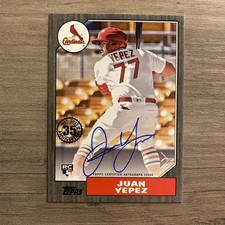 2022 Topps 1987 Baseball Black 43/199 Juan Yepez #87BA-JY Rookie Auto RC