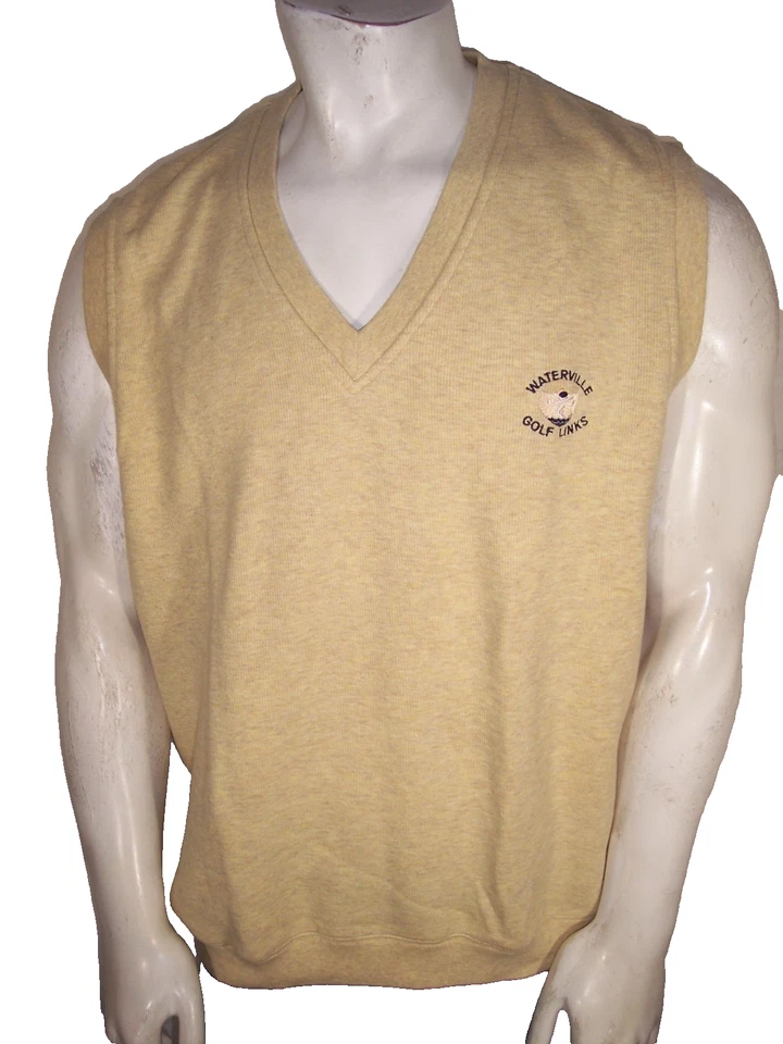 Cutter & Buck XL Tan Cotton Sweater/Vest Waterville Golf Links Ireland - Image 3 of 4
