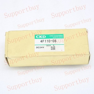 New 4F110-08-DC24V 4F110-08 DC24V For CKD Solenoid Valve *lj
