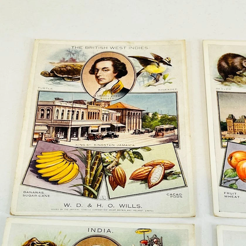 Wills The British Empire Cigarette Cards (Large) 6x Bundle c1930 Good Cond. - Image 2 of 4