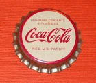 VINTAGE 1960's COCA-COLA COKE SODA POP COLA UNCRIMPED CORK LINED BOTTLE CAPS