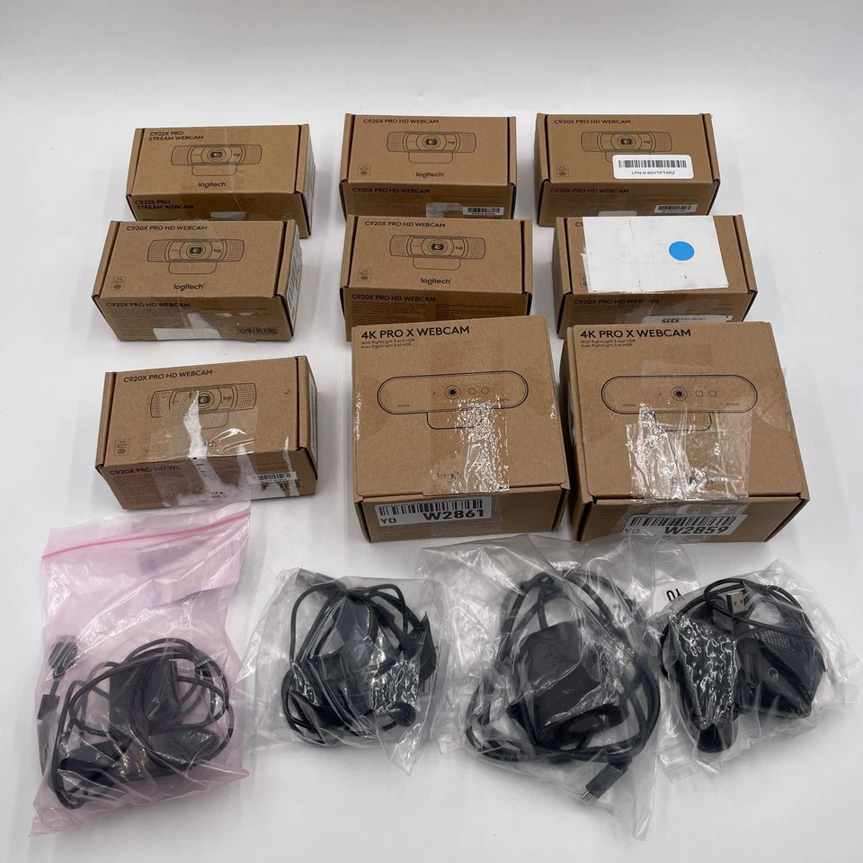 Lote de 22 dispositivos de video cámara web/timbre Logitech LEER COMO ESTÁ Foto 4 de 4