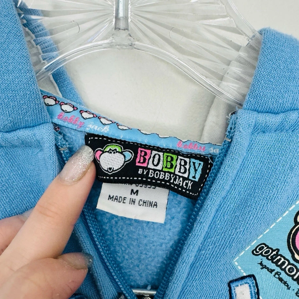 Chaqueta Bobby By Bobby Jack Y2K Azul Cremallera Completa Niñas Talla M Foto 4 de 4