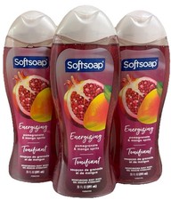 3 Pack: Softsoap Energizing Body Wash, Pomegranate  Mango Spritz, 20 oz