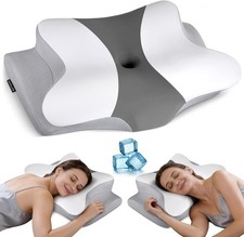 Cervical Neck Pillow for Pain Relief - Ergonomic Pillow Side Sleeper Pillow