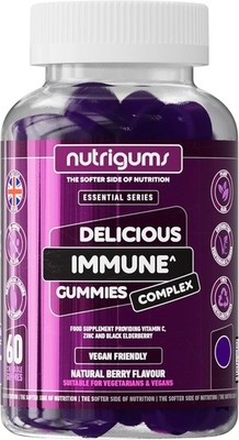 Nutrigums Immununterstützung 60 vegane Beerengummis, Holunder, Zink, Vitamin C