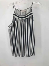 Pre-Owned Loft White Size Medium Stripe Tank Top