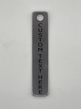 Metal ID Tag - Custom Laser Engraved Asset Label, Serial Plate 50x10mm