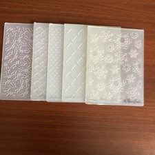 5 The Paper Studio Embossing Folders use with Cuttlebug paper craft card making