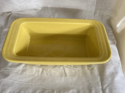 FIESTA Sunflower Yellow Rectangular Baking Dish - Loaf Pan, Bread, Meatloaf