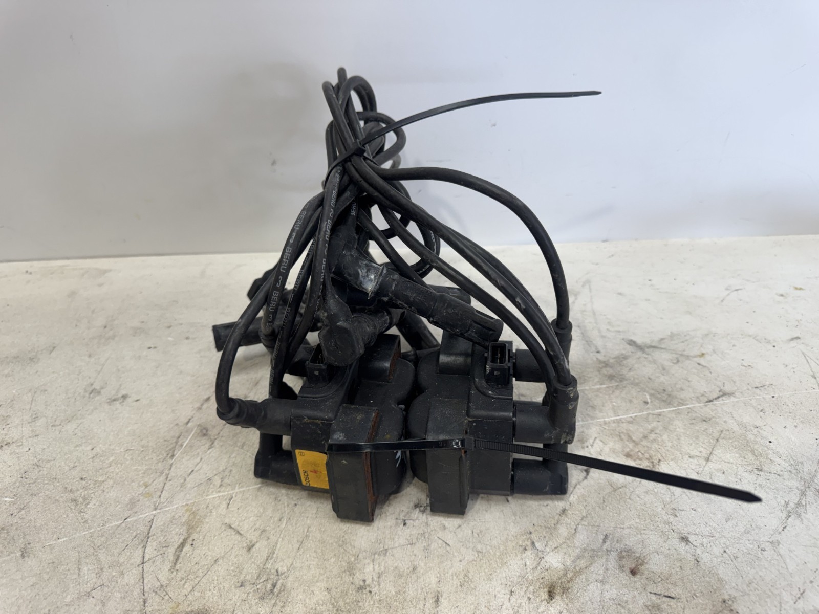 1999 FERRARI F355 CONVERTIBLE OEM U.S. LHD COIL PACKS PLUG WIRES INGNITION