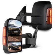 for Chevy Silverado for GMC Sierra 2003-2006 Towing Mirrors Power Defrost Signal
