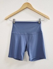 Lululemon Align High Rise Short 6" Women's Size 4 Blue Nulu Biker Shorts