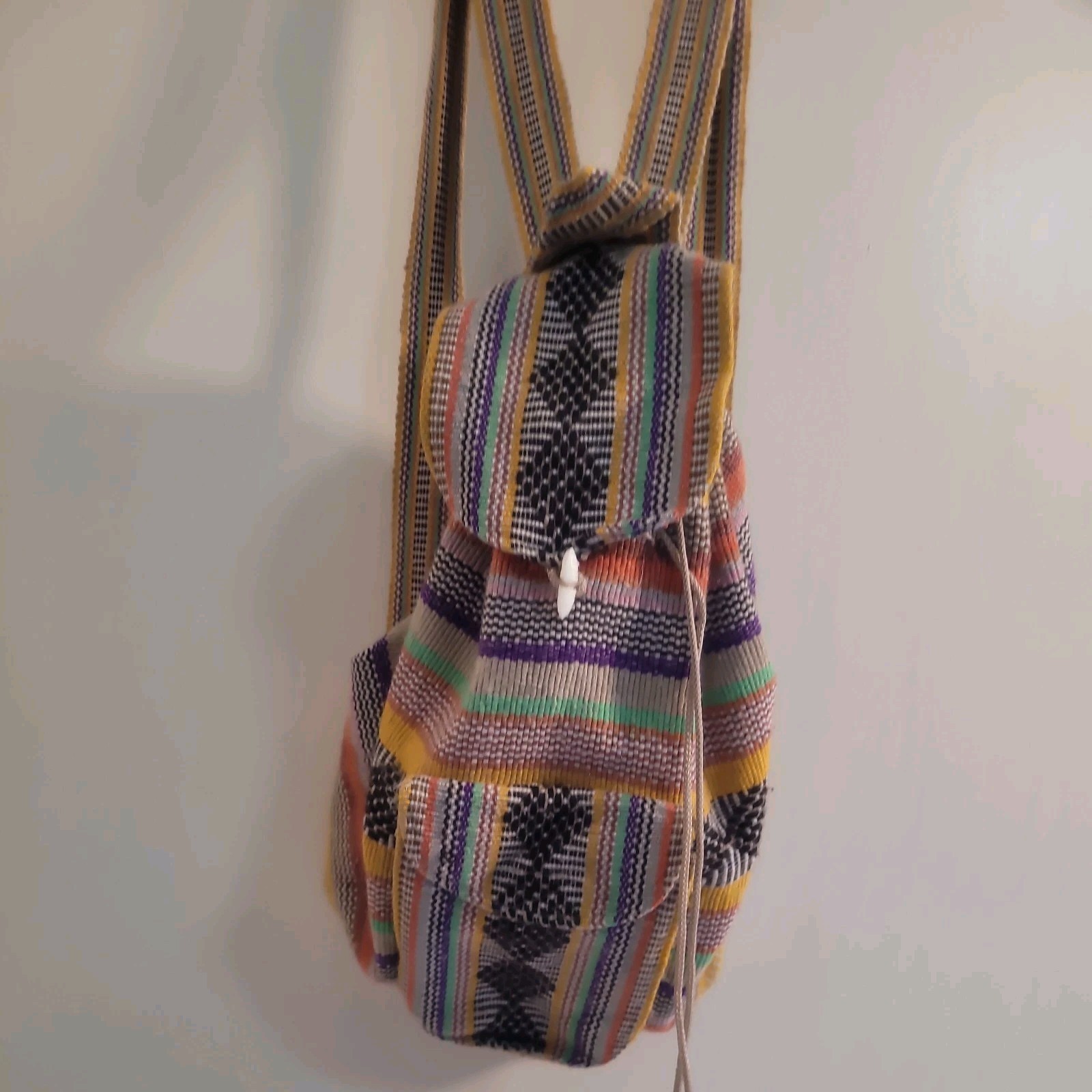 Pinzon Large Backpack Multicolor Aztec Mexican Dr… - image 1