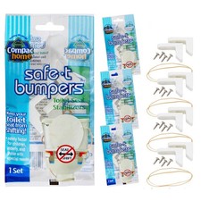 Toilet Seat Stabilizers for Kids  Seniors - 4 Count - Prevents Slipping 