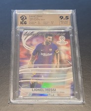2021 Topps Chrome UEFA Champions League Soccer Lightning Strikes Lionel Messi 