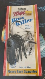 Cuiller Mepps Bass Killer Vintage – Double Palette Argentée, Pochette Et Notice, France