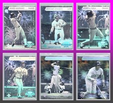 Baseball Card Lot 6 Will Clark Dave Justice 1991 Grand Slam Hologram Upper Deck