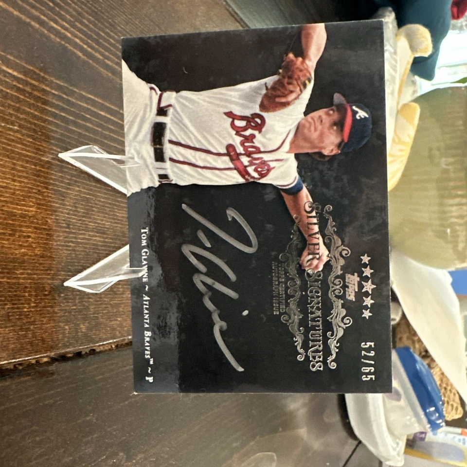 2013 Topps Five Star Signature Tom Glavine #/65 Silver Signatures - Image 2 of 4