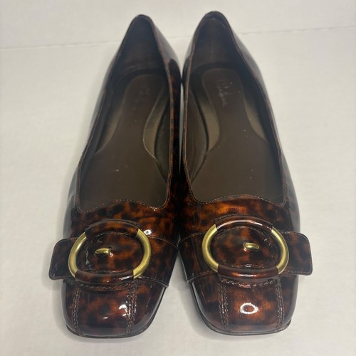Cole Haan Patent Leather Flats Buckle Detail Comfort Dress Shoes Size 11 - Picture 2 of 10