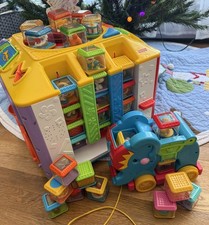 Fisher Price Incrediblock Peek A Block activity cube Pop Elephant 33 block