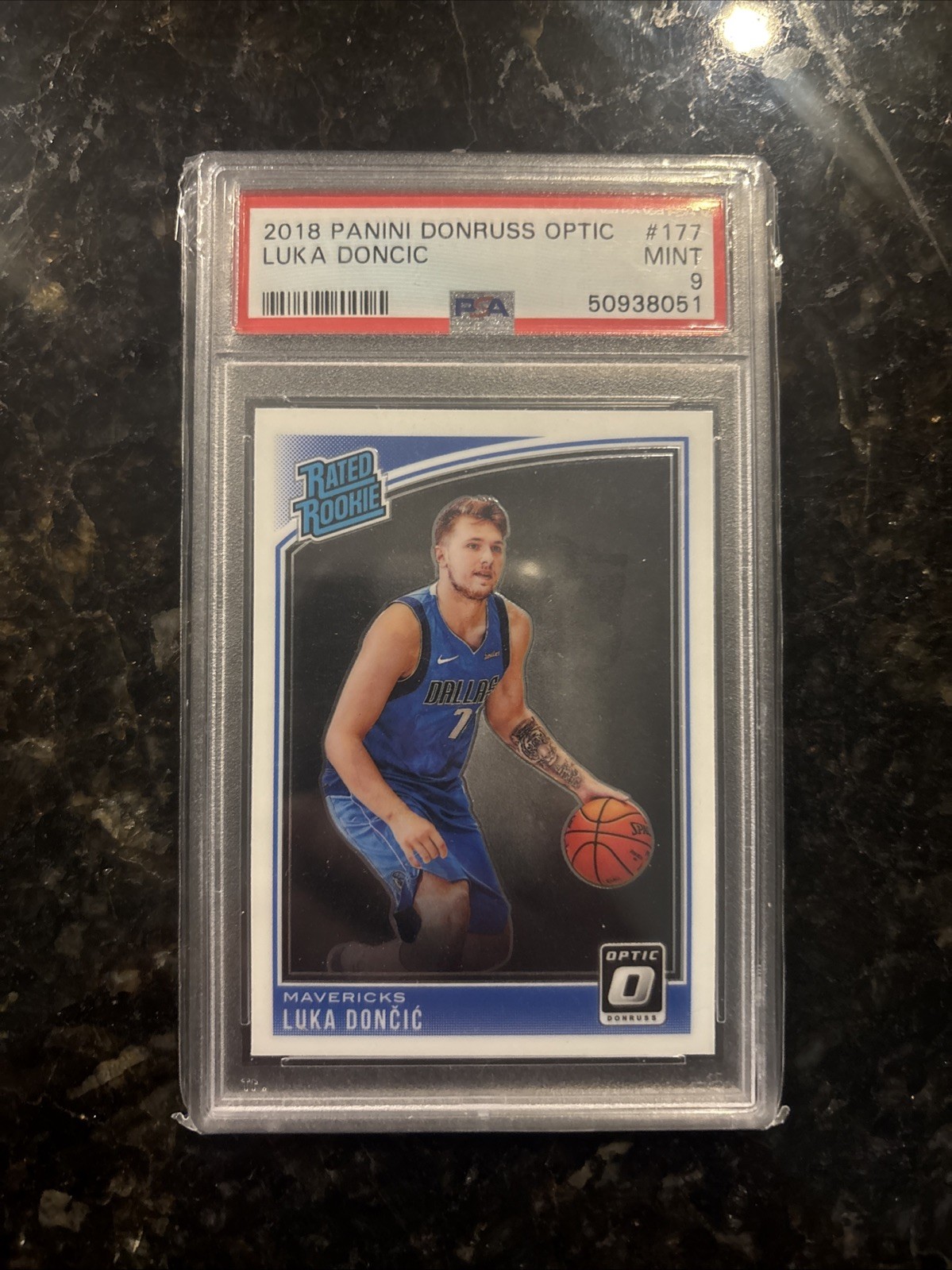 2018 Panini Donruss Optic Luka Doncic #177 PSA 9