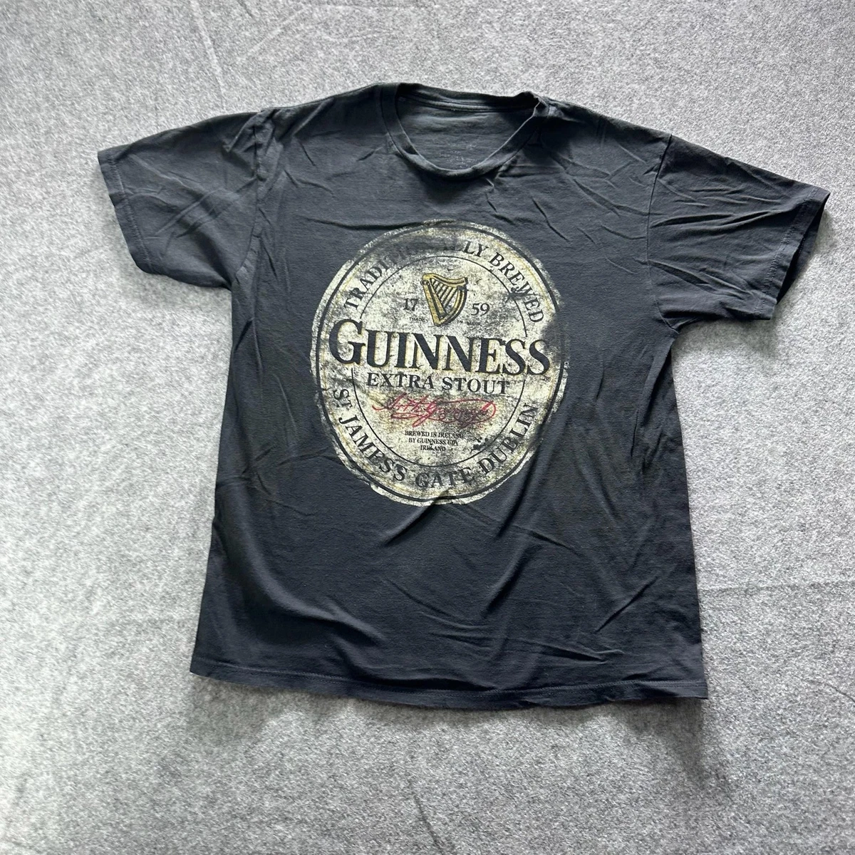 Next RELAXED FIT GUINNESS LICENCE - T-shirt imprimé - grey washed/gris