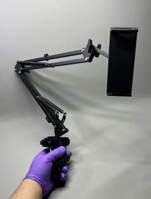 Aluminium Langarm Tablet Halter für Bett & Schreibtisch Handyhalterung 4,7-12,9 Zoll Geräte